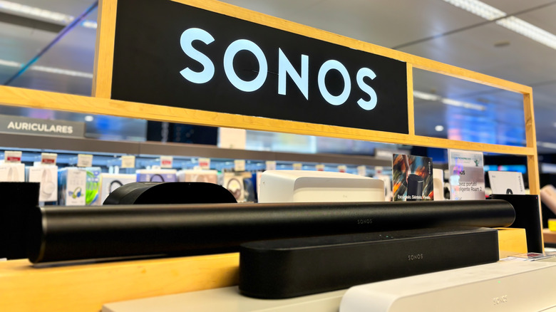A Sonos display at a retail outlet.
