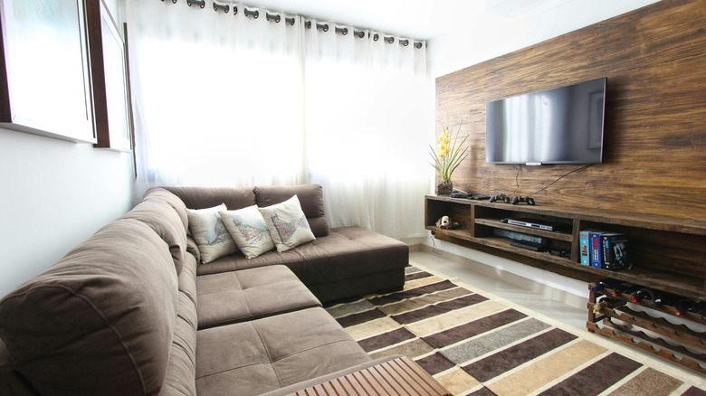 Living room with a TV