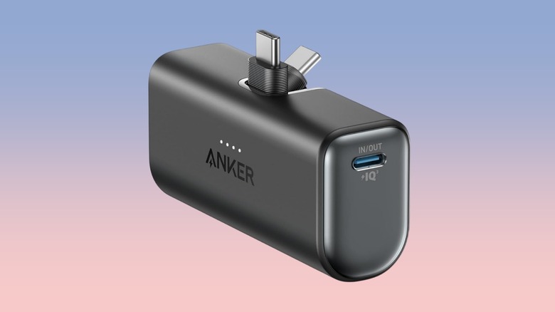 Anker Nano Power Bank against a gradient background