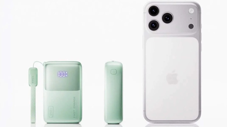 INIU Pocket Rocket P50 next to an iPhone