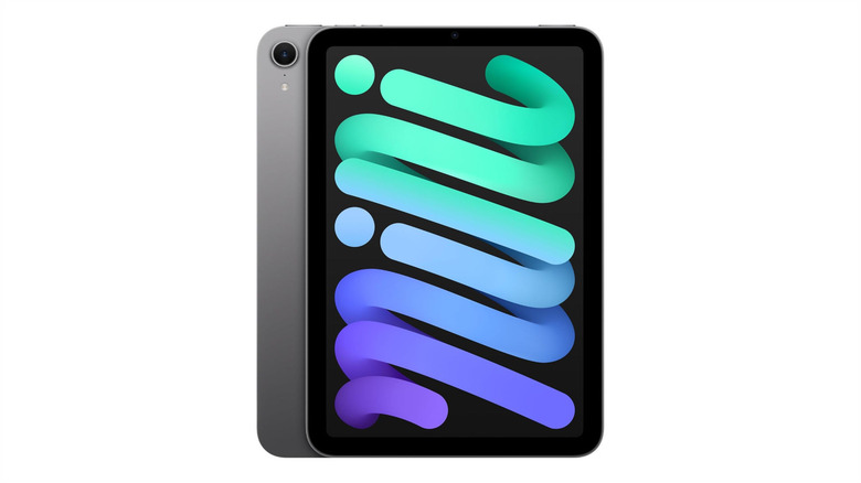 The Apple iPad mini against a white background