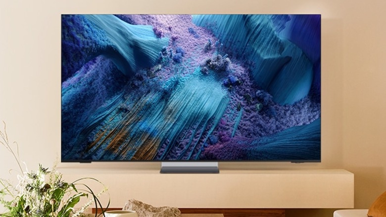 Samsung Mini LED displaying artistic picture