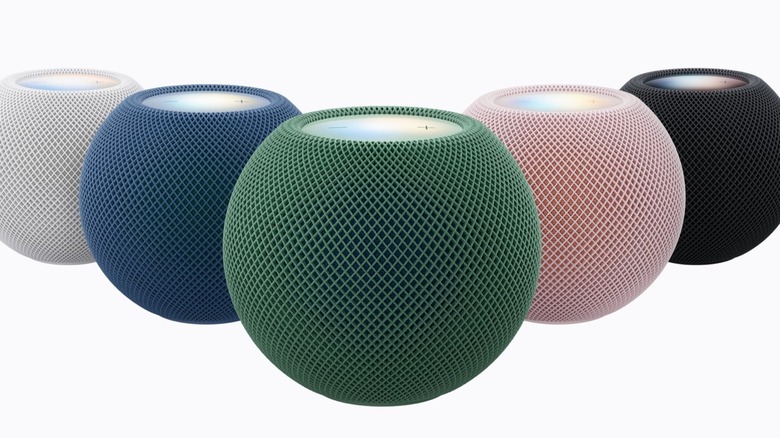 Image of the HomePod mini 2 in new colors