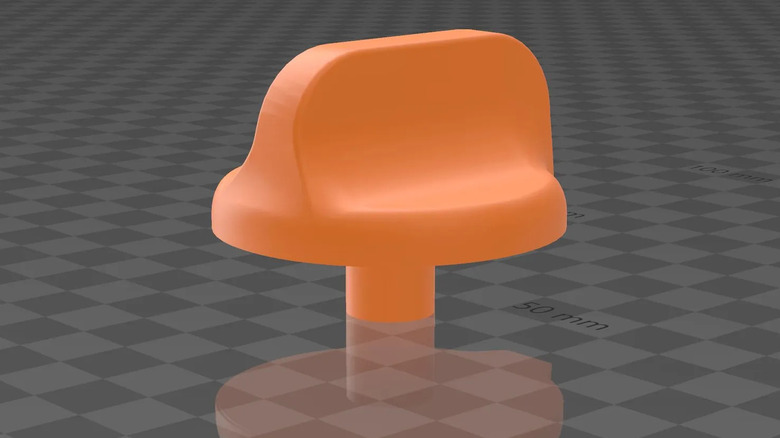 Image of 3D printable oven knob