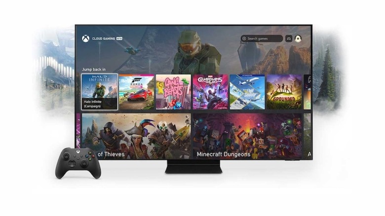 Xbox Cloud Gaming on a Samsung TV