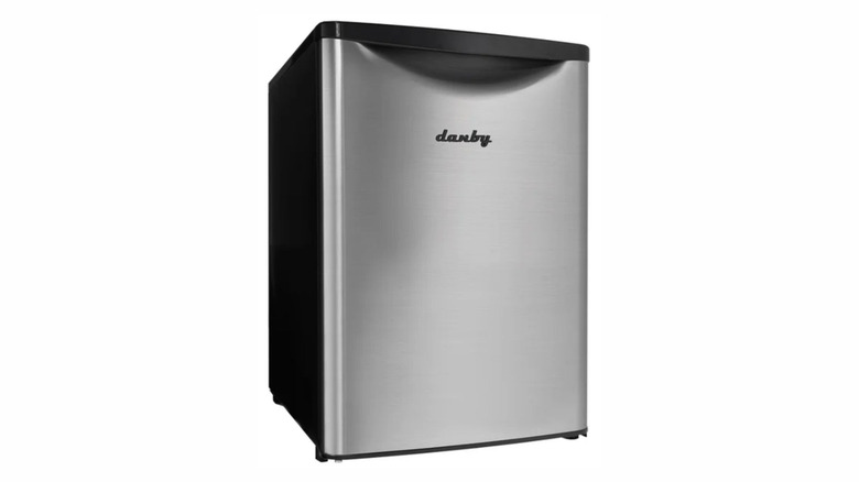 The Danby 2.6 cubic feet refrigerator with the door closed