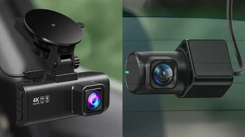 A collage showing the front and rear cameras of Redtiger F7NP Basic