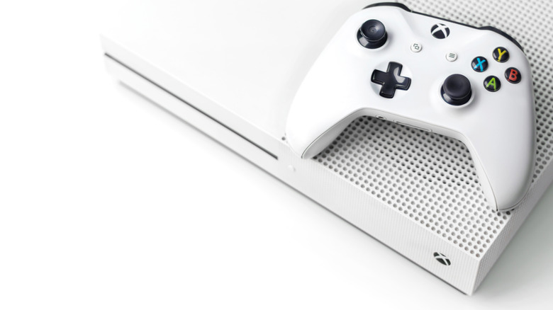 The Xbox One S and its controller.