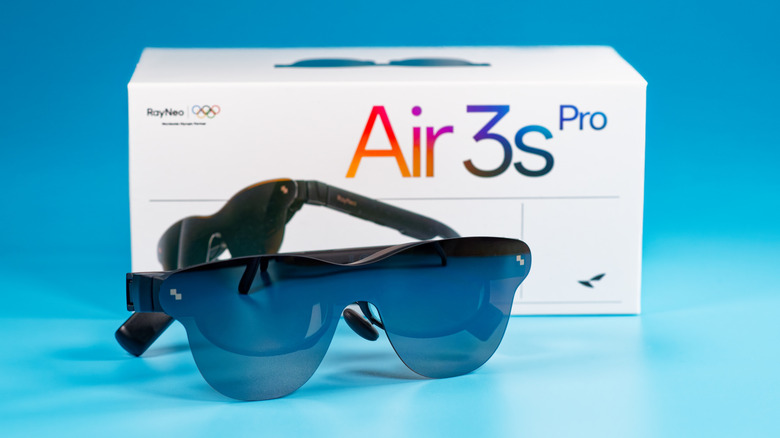 RayNeo Air 3S Pro glasses with box