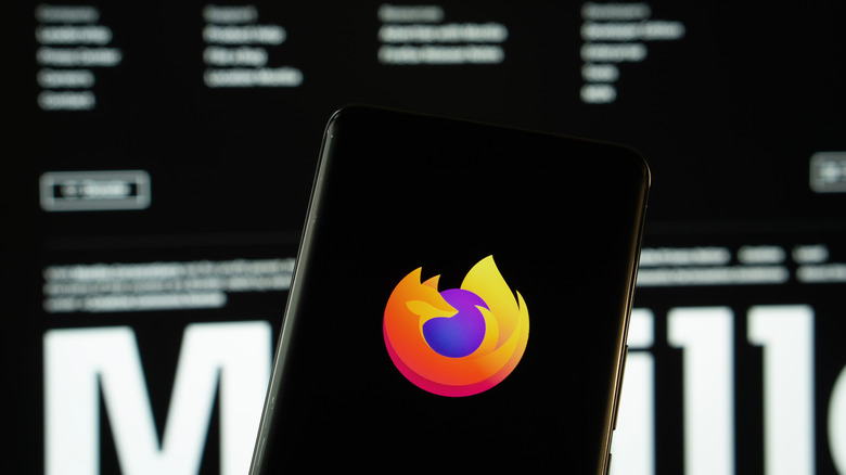Firefox app icon displayed on a mobile screen