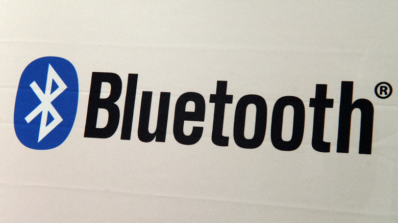 Bluetooth logo on a screen