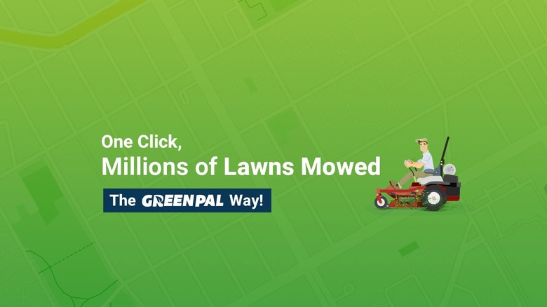 GreenPal logo and slogan on green background