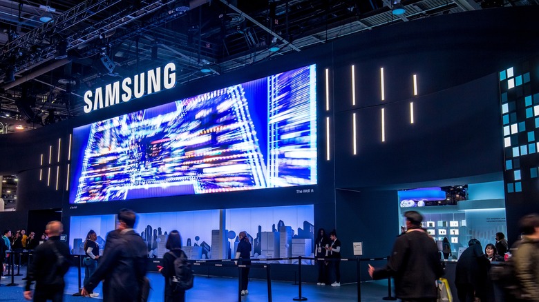 Samsung booth during CES 2024 in Las Vegas