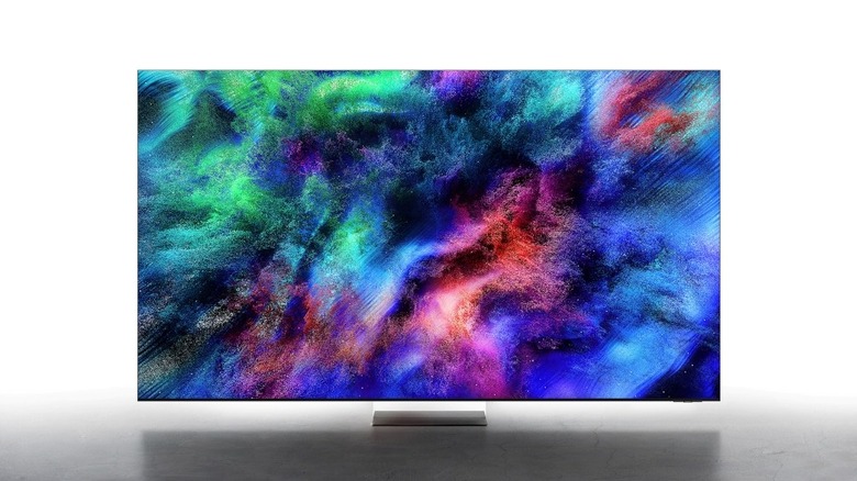Samsung's upcoming Micro RGB TV against a while background