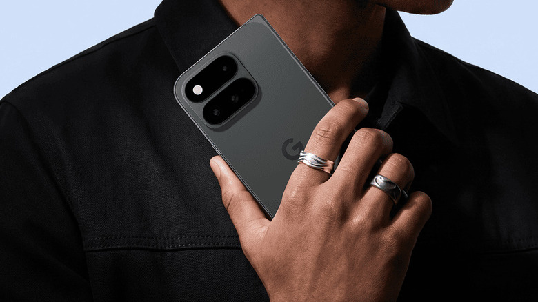 Google Pixel 11 Pro Fold held in hand with its rear cameras visible