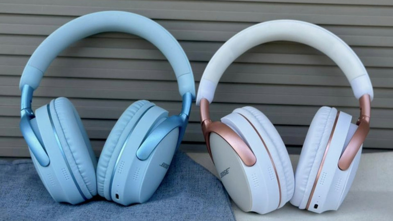 Two pairs of the Bose QuietComfort Ultra (2nd Gen) placed side by side.