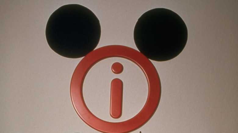 Close up of infoseek logo with Mickey Mouse ears
