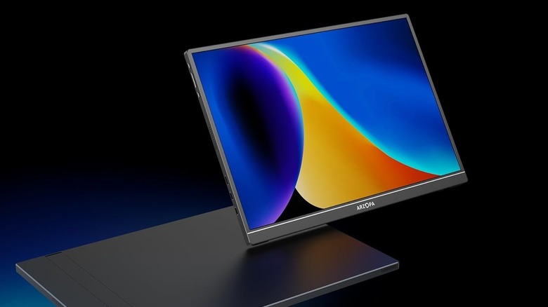 Arzopa Z1RC portable monitor against a dark background.