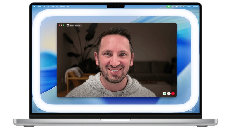 Edge Light feature in action on a MacBook