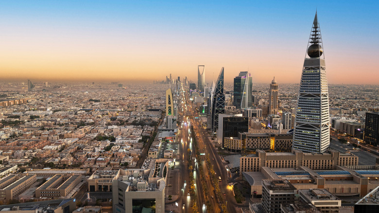 View of the skyline of Riyadh in Saudi Arabia