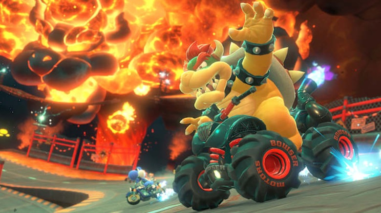 Bowser in Mario Kart World