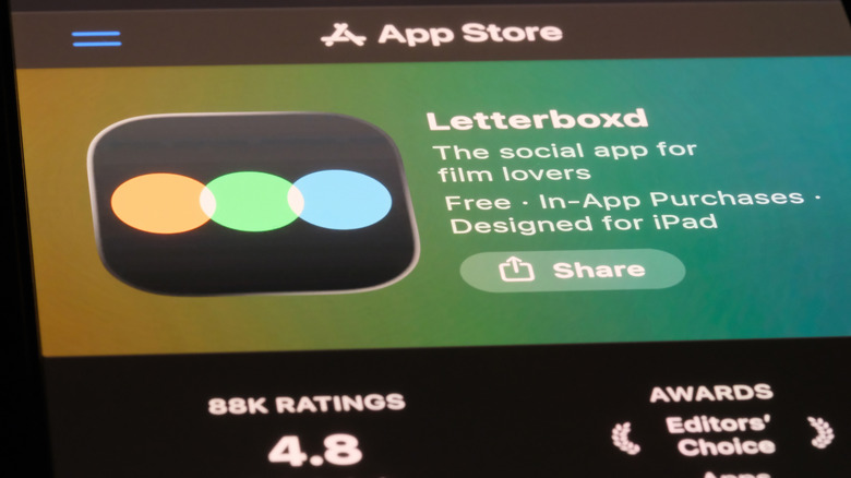 Letterboxd app on the App Store