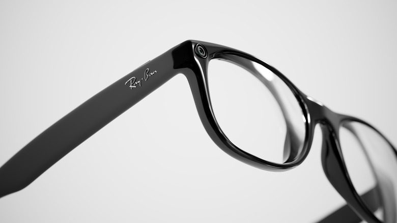 Meta's Ray Ban AR glasses close-up