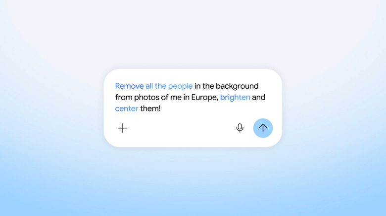 Gemini Spark text prompt for Google Photos