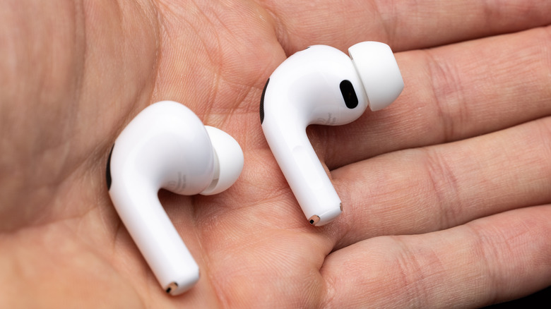 The Apple AirPods Pro 3 in a person's hand.