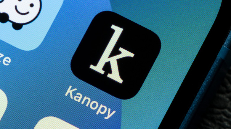 The Kanopy app icon on a mobile device