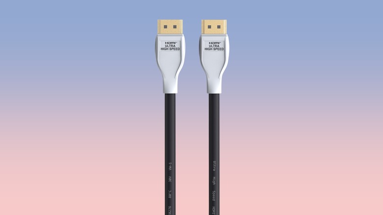PowerA Ultra High Speed HDMI Cable against a gradient background