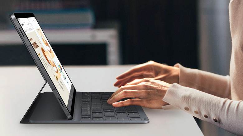 The Samsung Galaxy Tab Book Cover Keyboard Slim