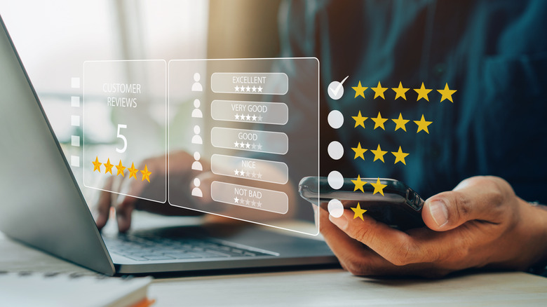 Customer product rating concept