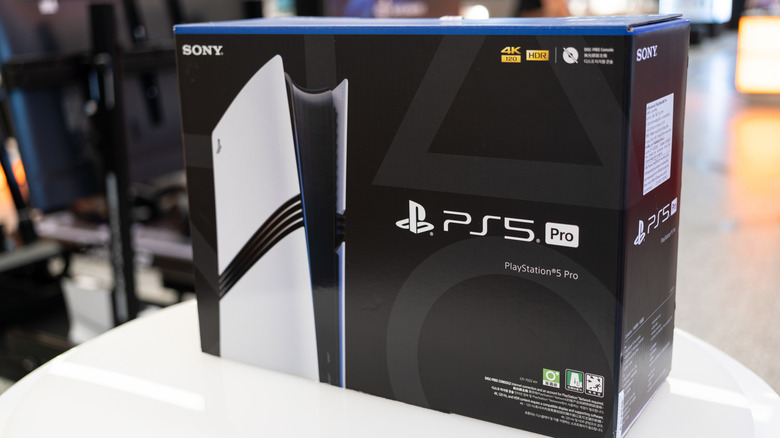 playstation 5 pro console in a box