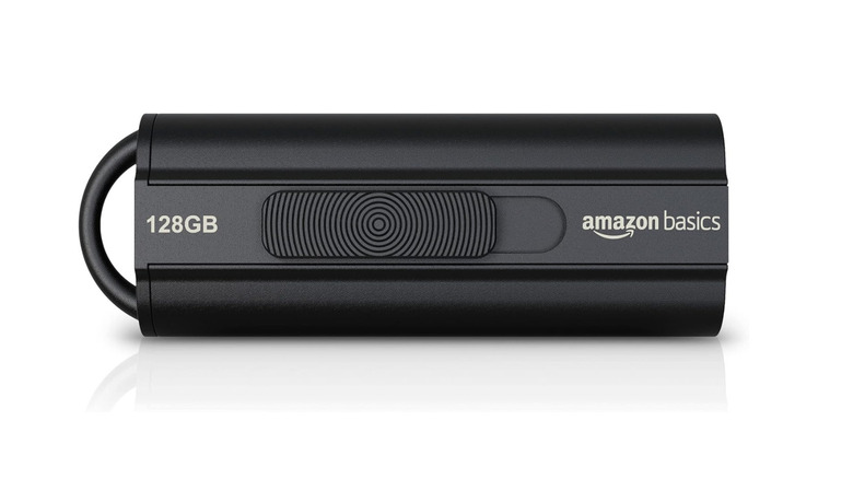 Black 128GB Amazon Basics USB flash drive
