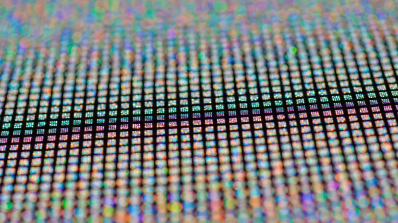 RGP pixel matrix on a modern OLED panel