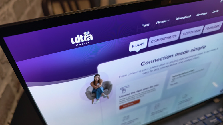 Featured plans on the Ultra Mobile website.