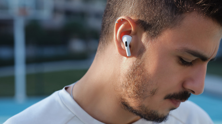 airpods pro in someone's ear