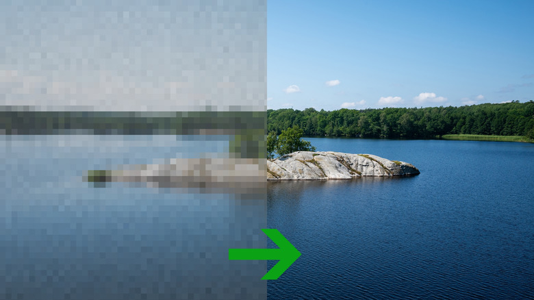 A before-and-after example of low-quality content smoothing.