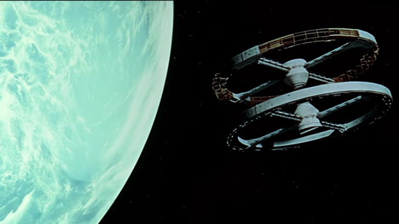 A still frame from the movie "2001: A Space Odyssey"