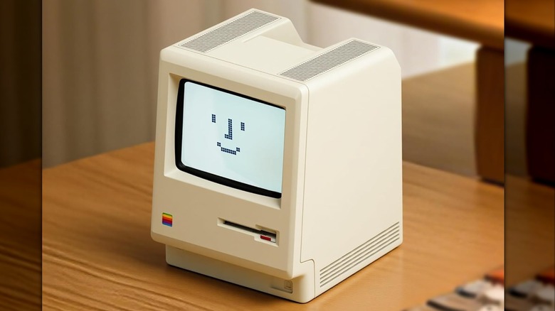 An Uneede Maclock Desk Clock.
