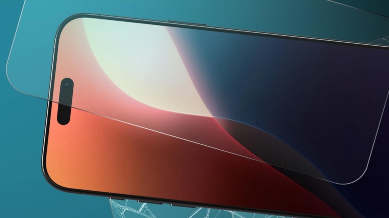 The ZAGG Glass Elite screen protector next to an iPhone