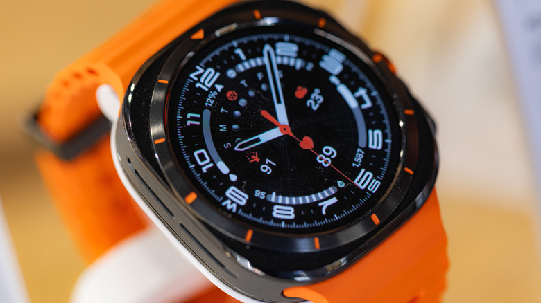 Closeup of the Samsung Galaxy Watch Ultra