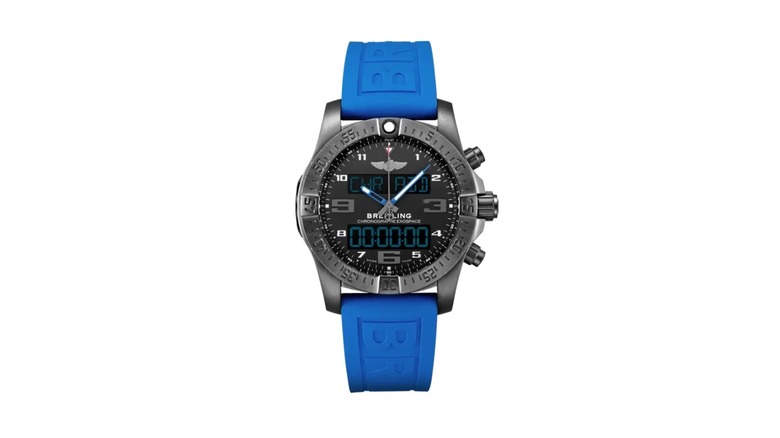 A Breitling Exospace B55 smartwatch against a white background