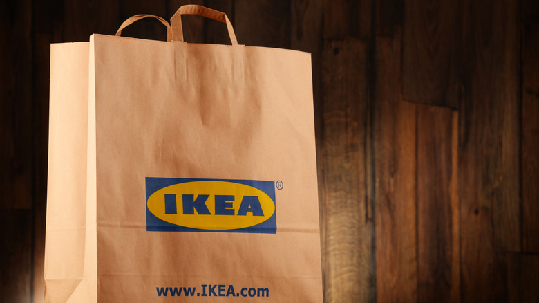 An Ikea shopping bag