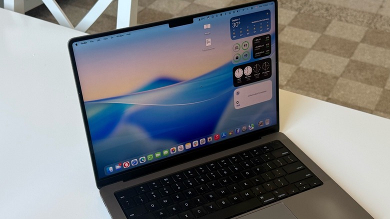 An M1 Pro MacBook Pro on a table