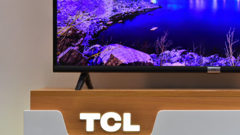 close-up of TCL TV