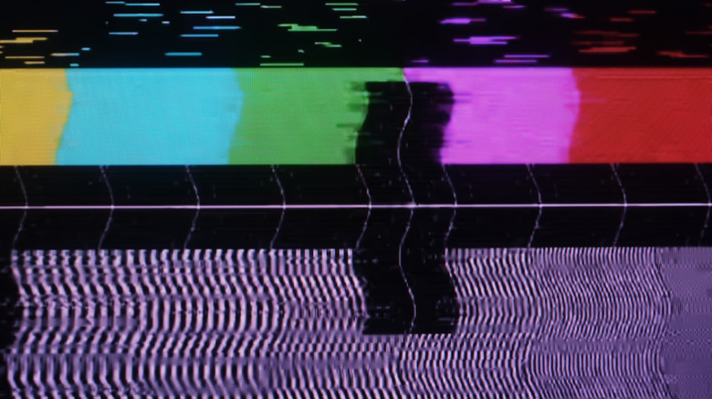 Distorted TV picture