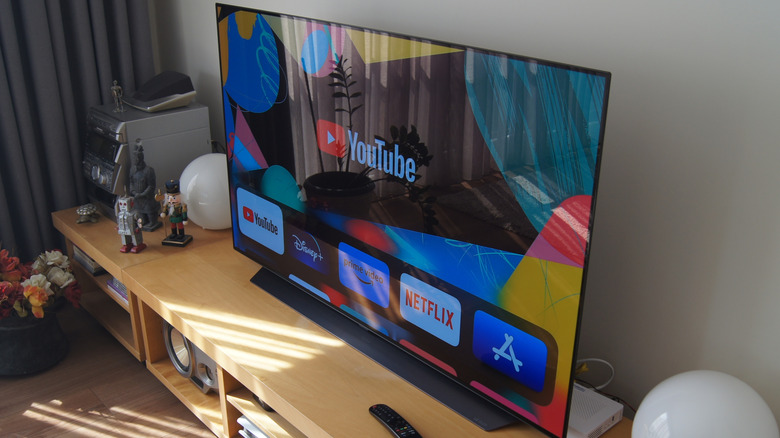 OLED TV in living room