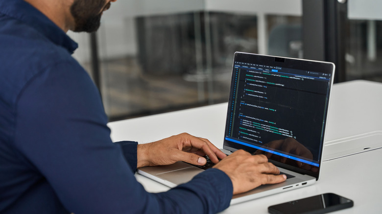 User programming on a MacBook